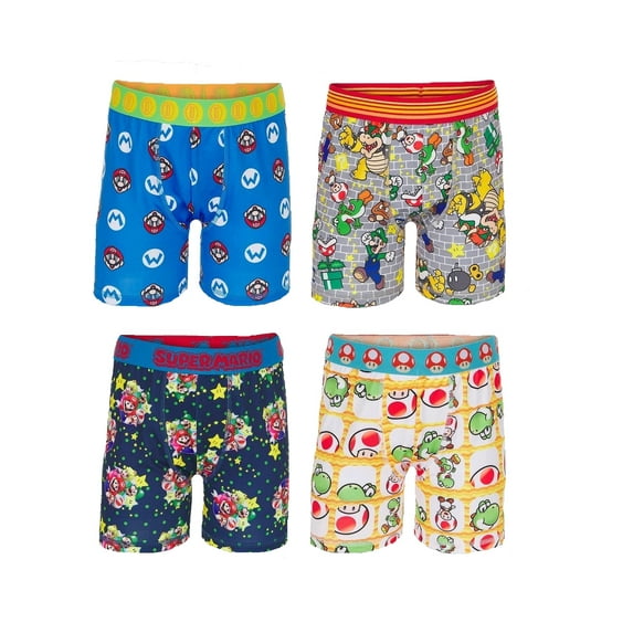 Super Mario 4 Pack Boxer Briefs - 6