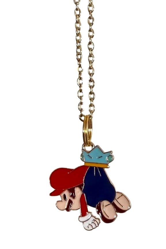 Action Uh Oh Enamel Metal Pendant Necklace