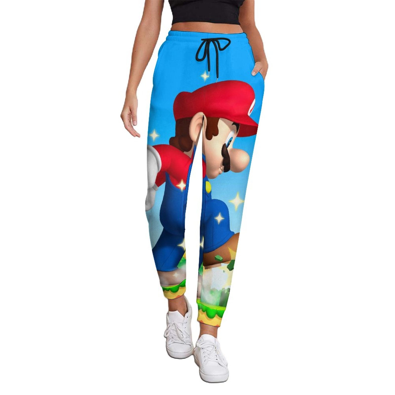 Super Mario Animated Womens Sweatpants Joggers Pants Trousers 3D
