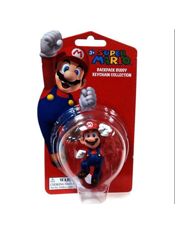 Super Mario Backpack Buddy Collection Mario Keychain