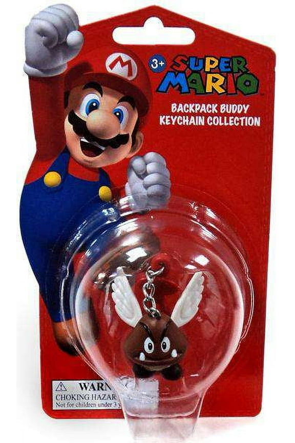 Super Mario - Backpack Buddy Keychain Collection - PARAGOOMBA (2.5 inch)