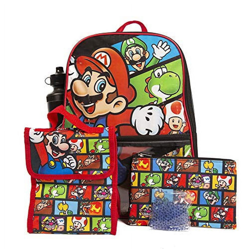 Super Mario Lunch Bag Kid's Insulated Lunch Box Waterproof, Black / No.5