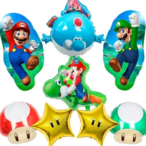 Super Mario Balloons X 7 Birthday Party Decorations Latex Balloon Boys Girls