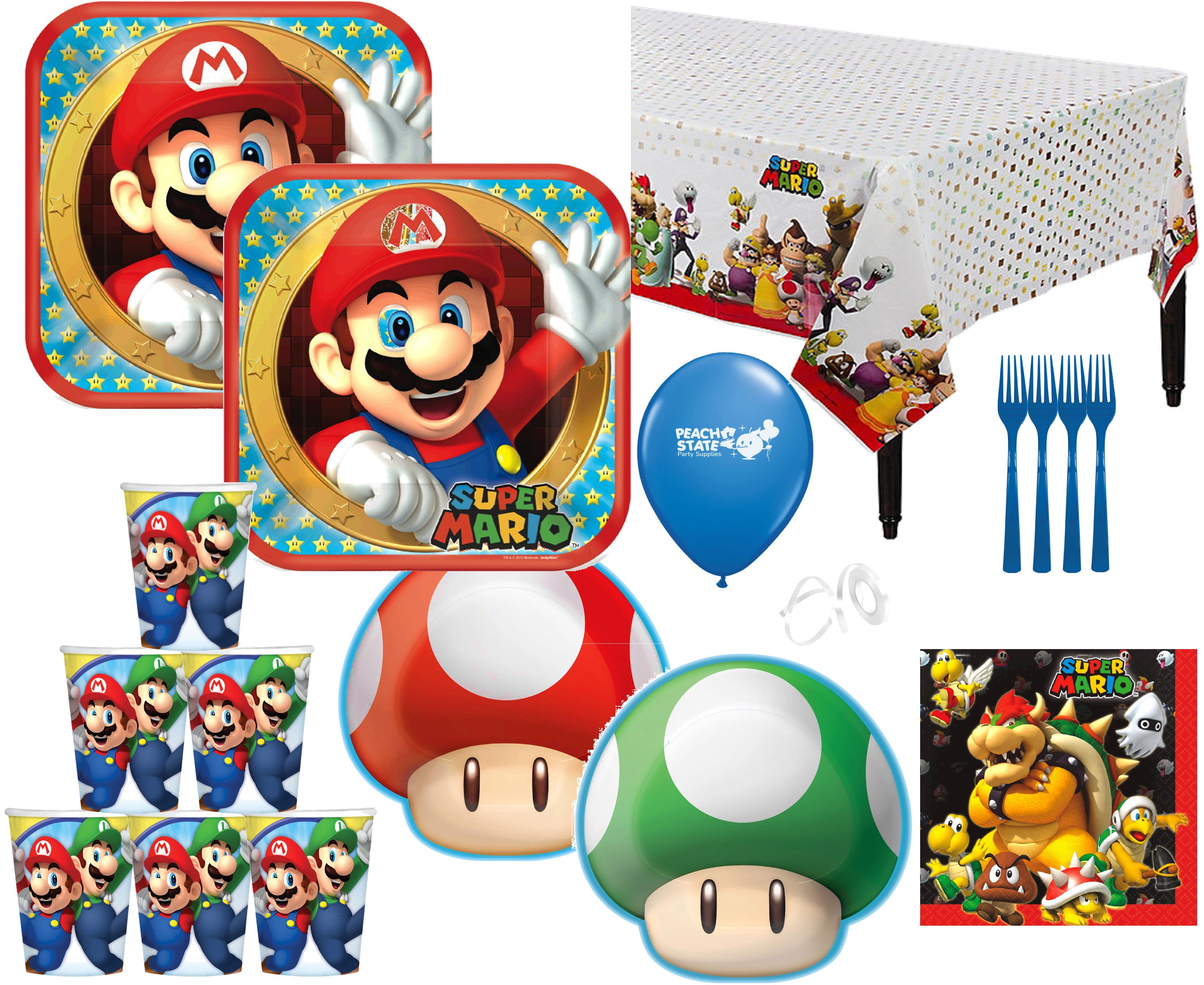 Super Mario Party Supplies for Kids Birthday Mario Bros Birthday Party  Suppli