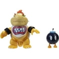 thumbnail image 1 of Super Mario Bowser Jr. Action Figure with Bob-Omb, 1 of 4