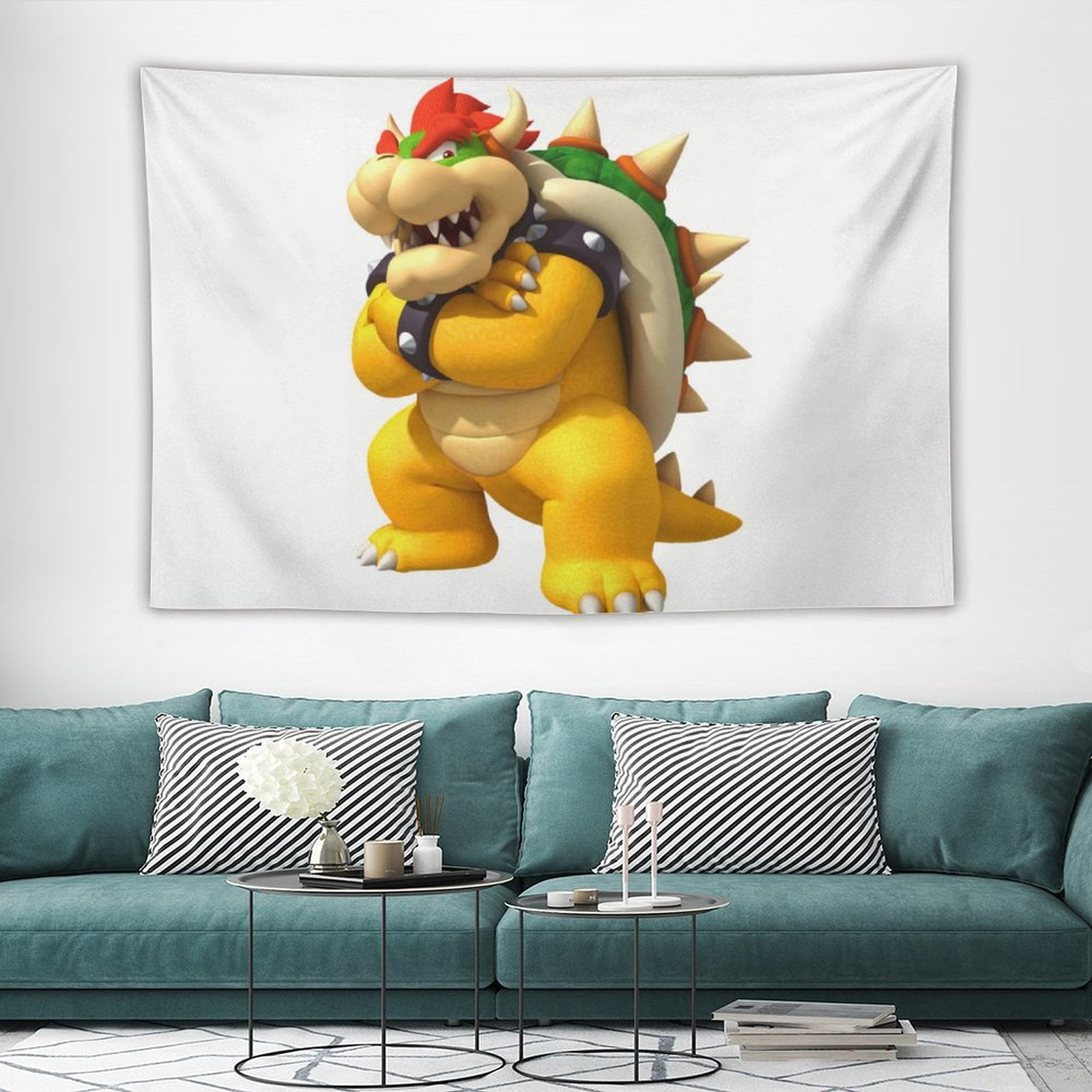 Super Mario Bowser Tapestry,Super Mario Bowser Poster for Bedroom Girls