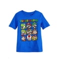 thumbnail image 1 of Super Mario Boys Blue Mario Donkey Kong Bowser T-Shirt Yoshi Tee Shirt 4, 1 of 1