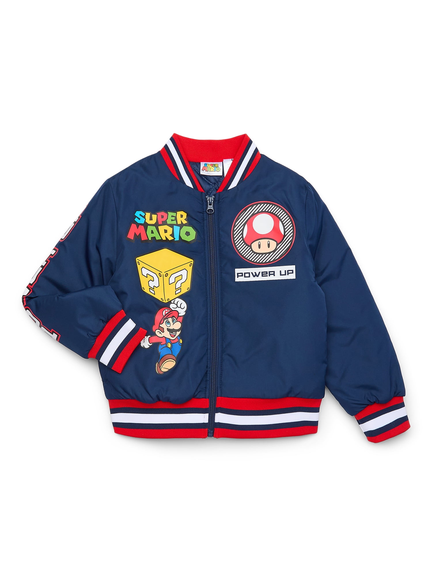 Super Mario Boys Bomber Jacket, Sizes 4-12 - Walmart.com