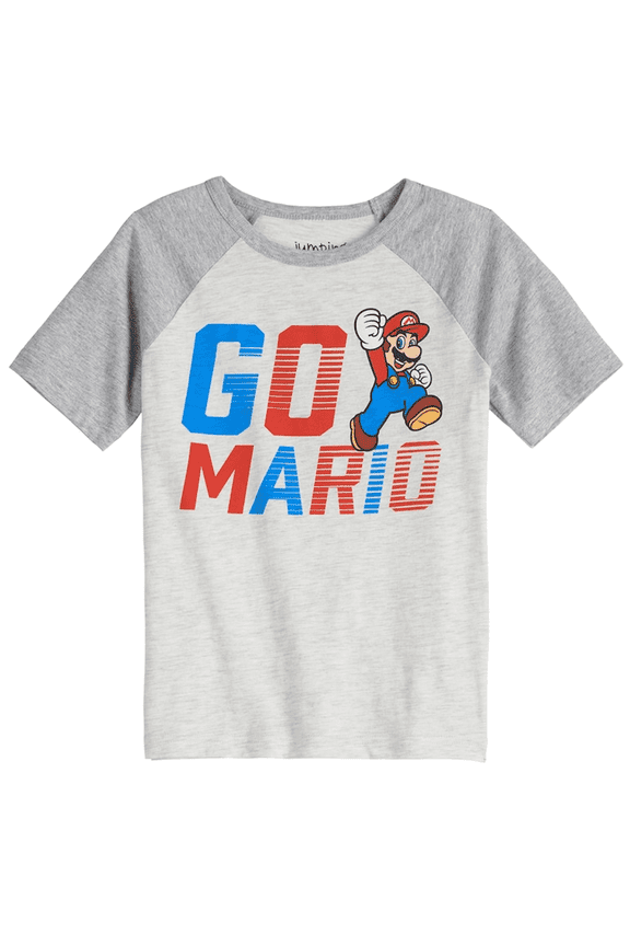 Boys Go Mario Raglan T-Shirt by Jumping Beans, Sizes 4-8