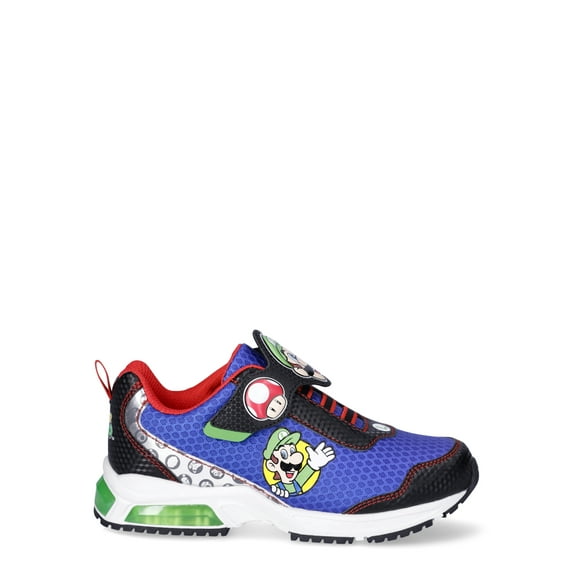 Super Mario Boys Light Up Slip On Sneakers