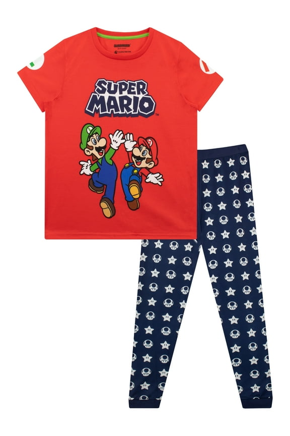 Boys Short Sleeve Pajamas Sizes 3 -12