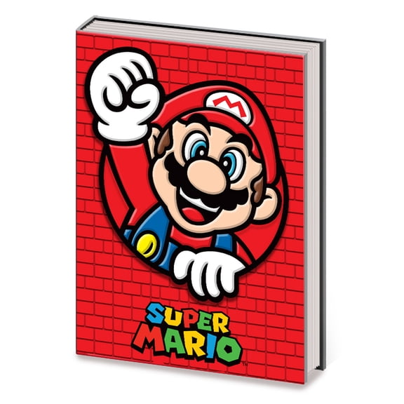 Super Mario - Bricks - PVC (Large) Embellished Premium A5 Journal