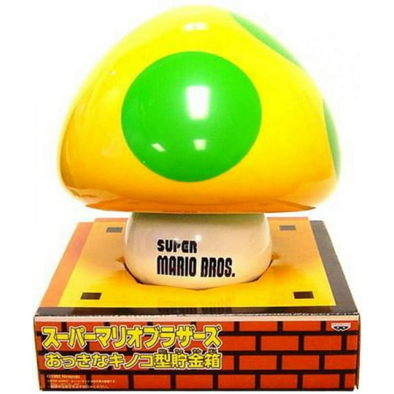 Super Mario Bros 1-Up Mushroom Coin Bank