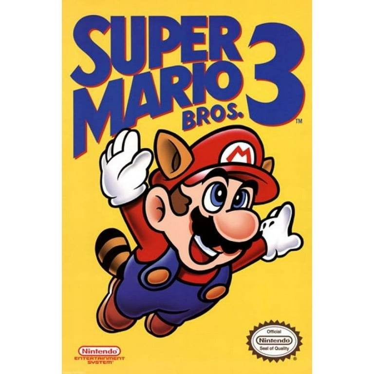 Poster Super Mario Bros. 3 - NES Cover, Wall Art, Gifts & Merchandise