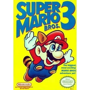 Restored Super Mario Bros 3 Nintendo NES Video Game Rating Pending