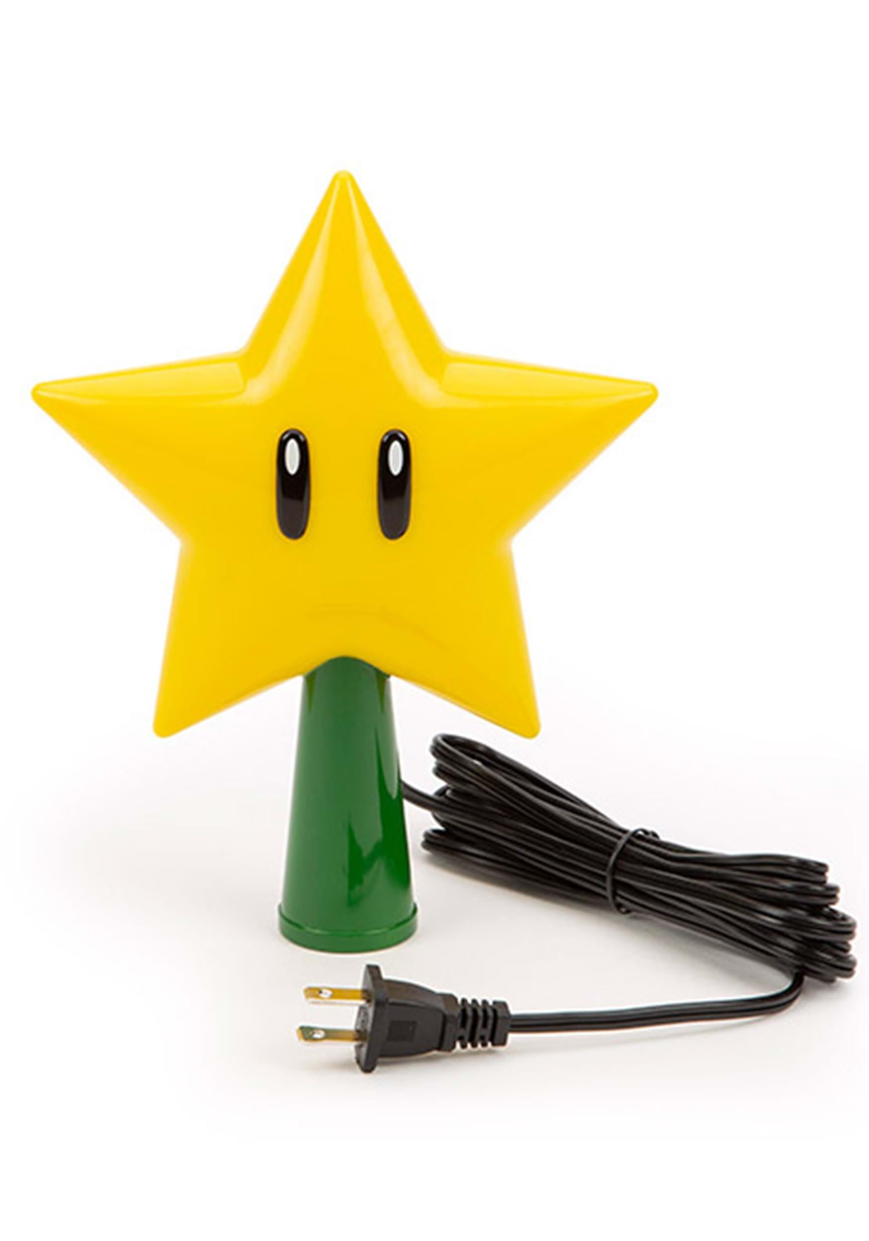  Tree Topper Mario Super Star Gen 2 Plug in Light Up Christmas :  Home & Kitchen