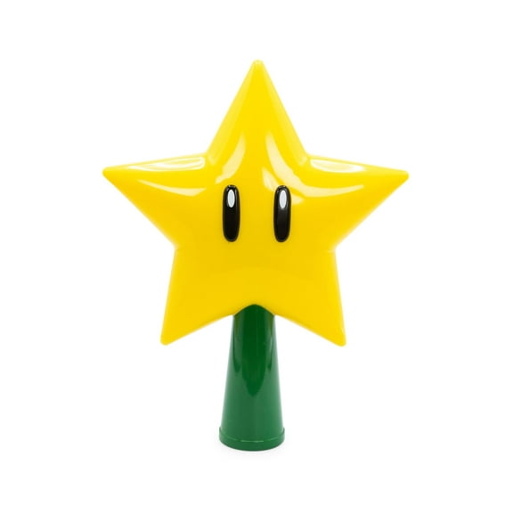Super Mario Bros. 7-Inch Super Star Light-Up Holiday Tree Topper Decoration
