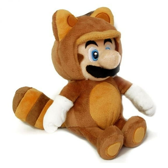 Super Mario Bros 807195 9 in. Super Mario Bros Tanooki Plush Toy