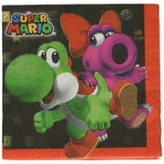 Super Mario Bros. Beverage Napkins, 16 Count