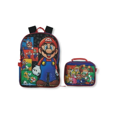 Super Mario Bros. Boys' 2-Piece Backpack With Lunchbox Set