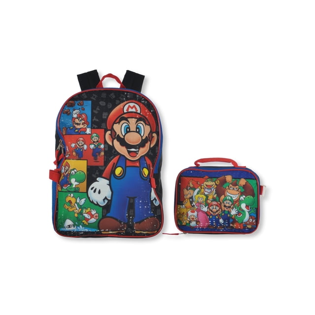Super Mario Bros. Boys' 2-Piece Backpack With Lunchbox Set - Walmart.com