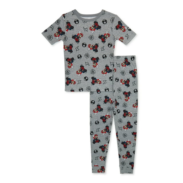 Super Mario Bros Boys Cotton Sleep Set, Sizes 4-10