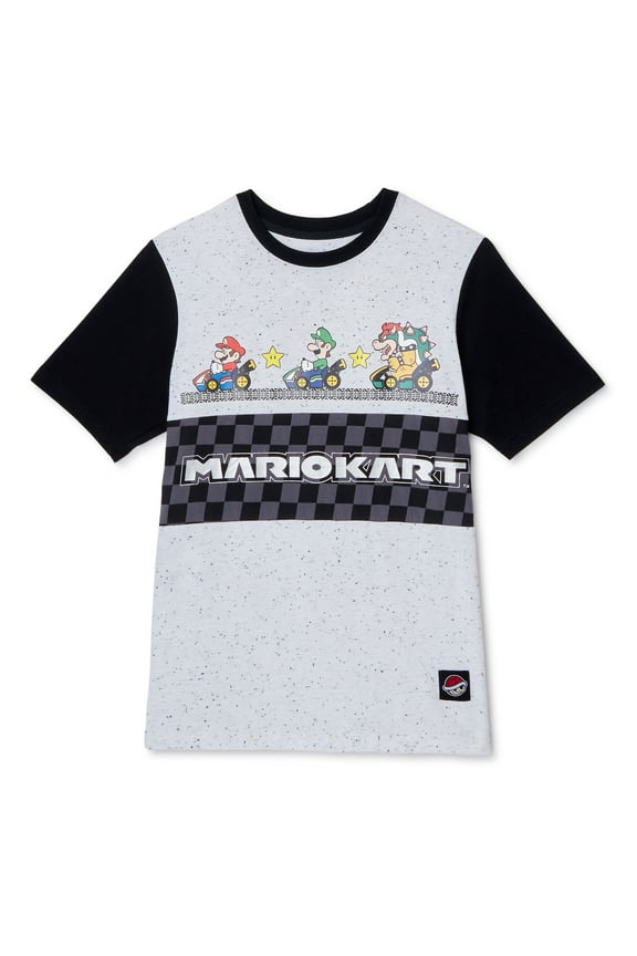 Super Mario Bros. Boys Short Sleeve T-Shirt, Sizes 4-18