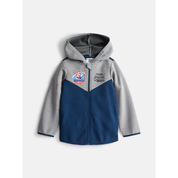 Super Mario Bros Boys Zip Jacket, Sizes 4-16
