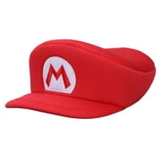 Super Mario Bros Embroidered Mario M Patch Mens Red Beret Cap