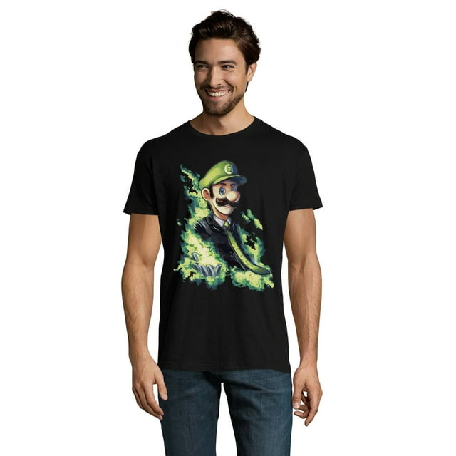 Super Mario Bros Ethereal Luigi Unisex Men's Cotton T-Shirt - Walmart.com