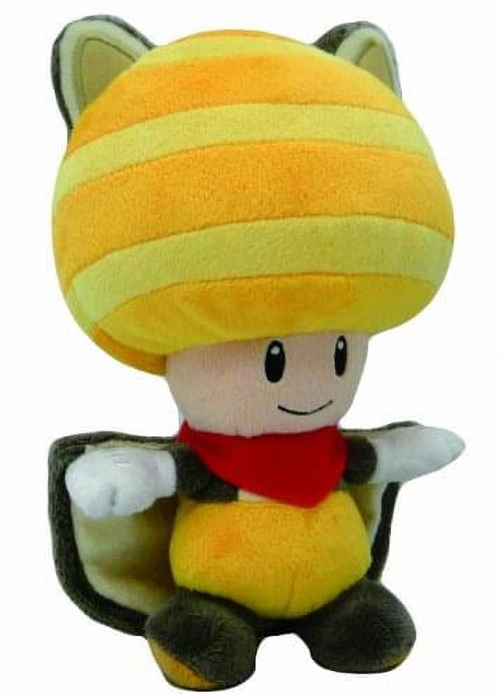 Super Mario Bros Flying Squirrel Yellow Toad 8 Plush Doll 