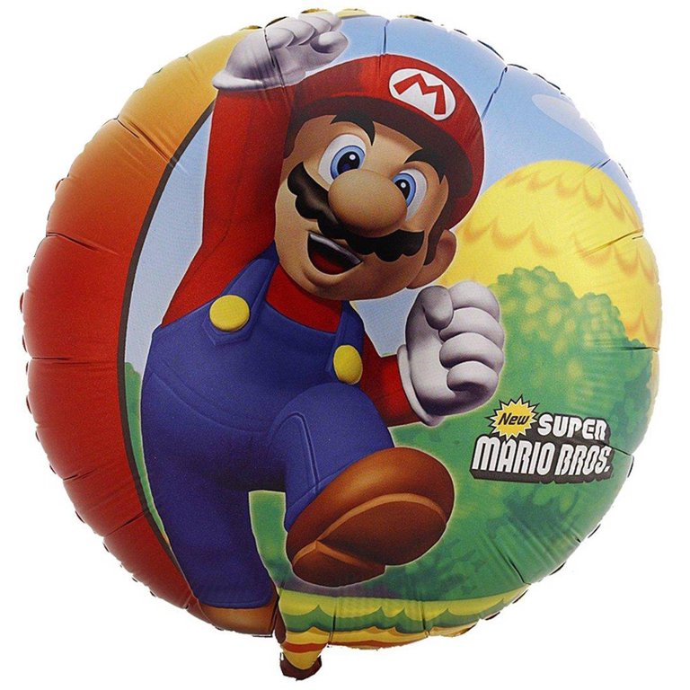 Ensemble de ballons Super Mario - 60x44cm - Ballon aluminium