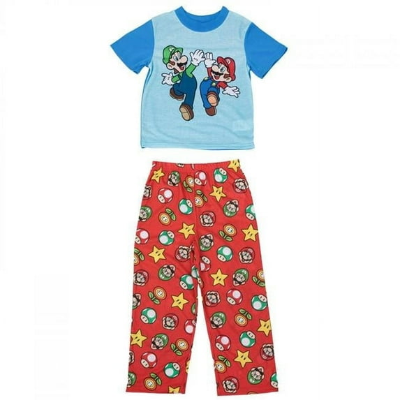 Super Mario Bros. High Five 2-Piece Pajama Set-Size 4