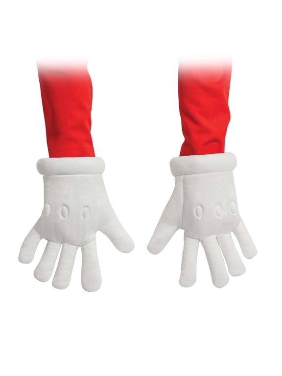 Child's Super Mario Brothers Elevated Mario Gloves Costume Accessory