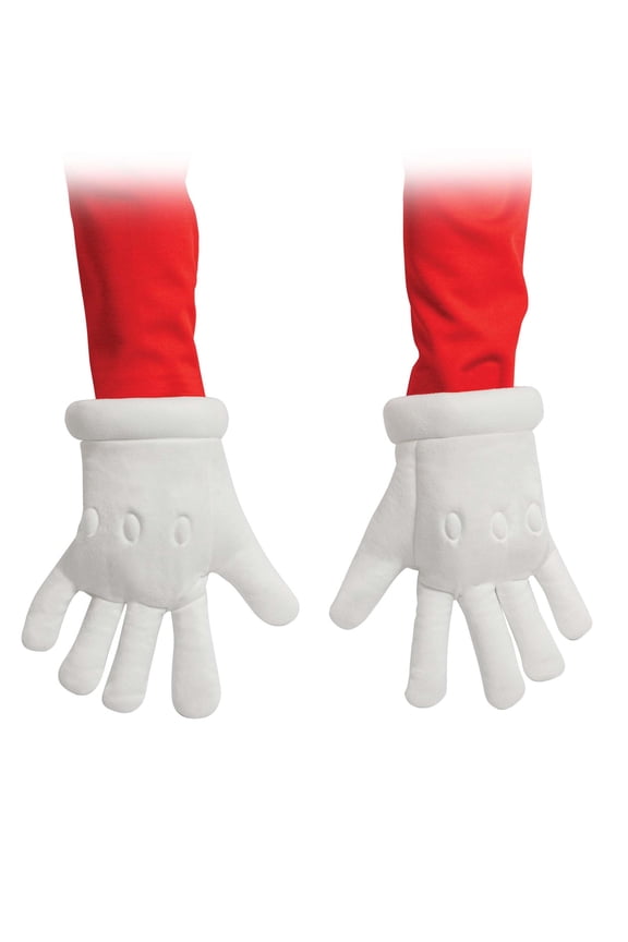Child's Super Mario Brothers Elevated Mario Gloves Costume Accessory