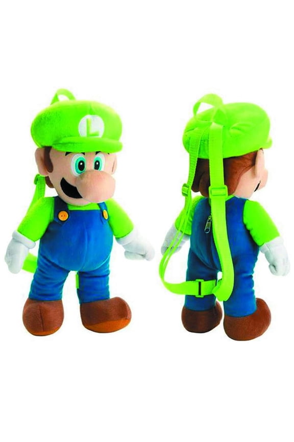 Super Mario Bros. Luigi 16" Plush Backpack