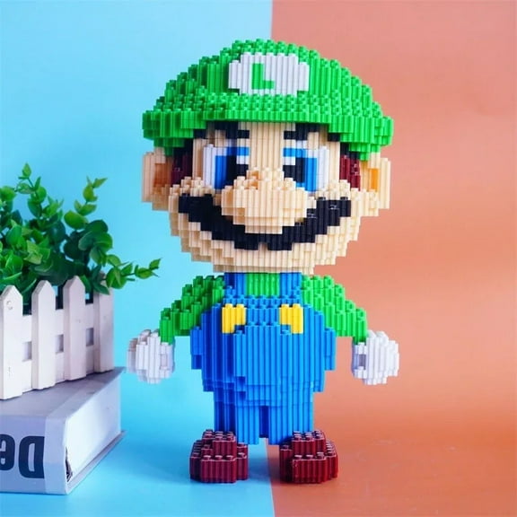 Super Mario Bros Luigi Magic Blocks Set 4550Pcs 3D DIY Building Blocks Game Gift