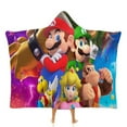 thumbnail image 1 of Super Mario Bros Luigi Movie Soft Wearable Blanket Hoodie Hooded Blanket Warm Decor Gift For Kids Adult For Sofa Bed Office, 1 of 7