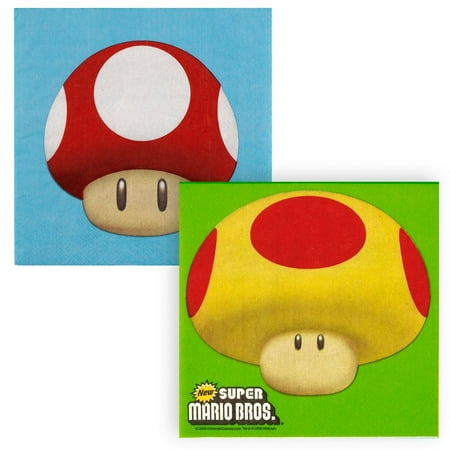 Super Mario Bros. Lunch Napkins, 16 count