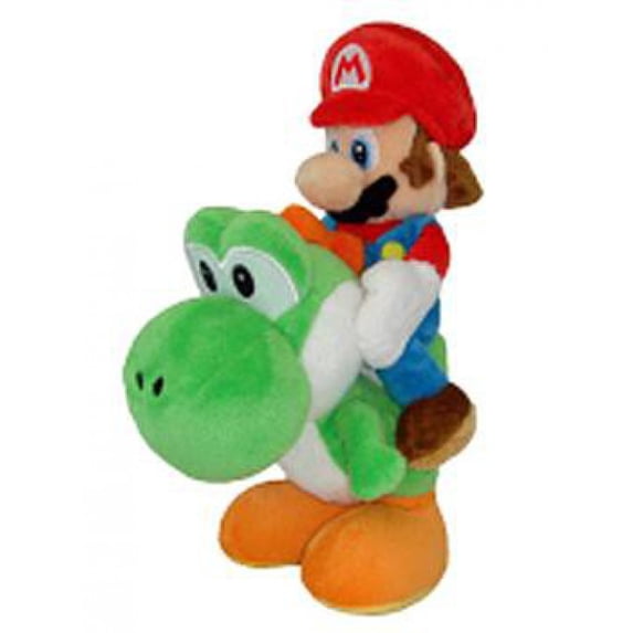Super Mario Bros Mario Plush (Riding Green Yoshi)