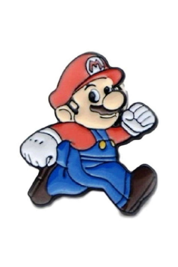 Super Mario Bros Mario Character Enamel Metal Logo Pin