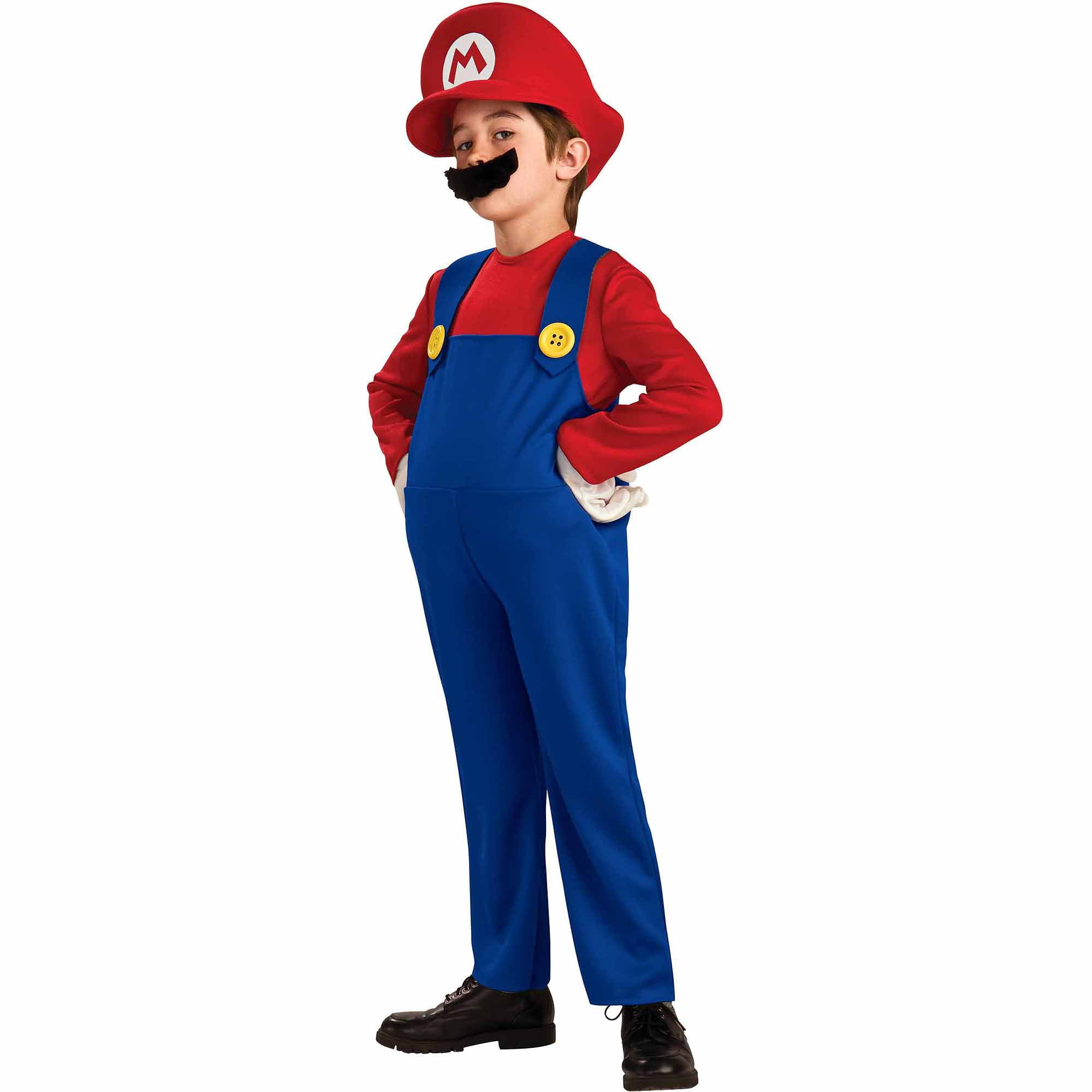 Super Mario Bros. Mario Deluxe Child Halloween Costume - Walmart.com