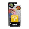 thumbnail image 1 of Super Mario Bros Movie Mini Princess Peach Action Figure, with Question Block (1.25"), 1 of 9