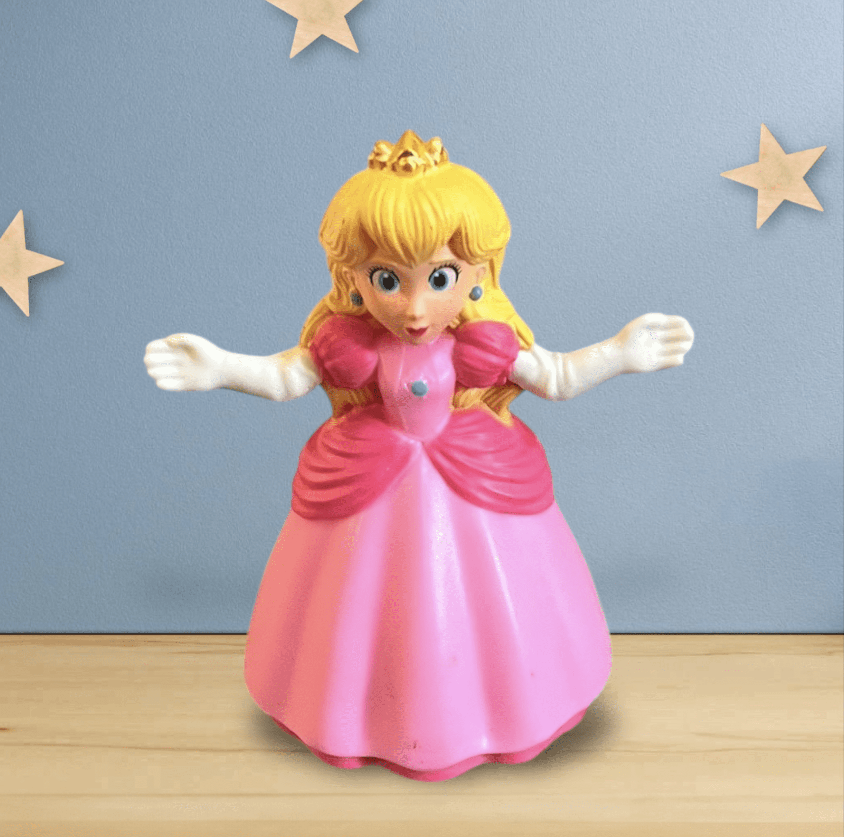 Super Mario Bros Movie Spinning Princess Peach Toy Figure 2022 3" cake topper Figure Figurine