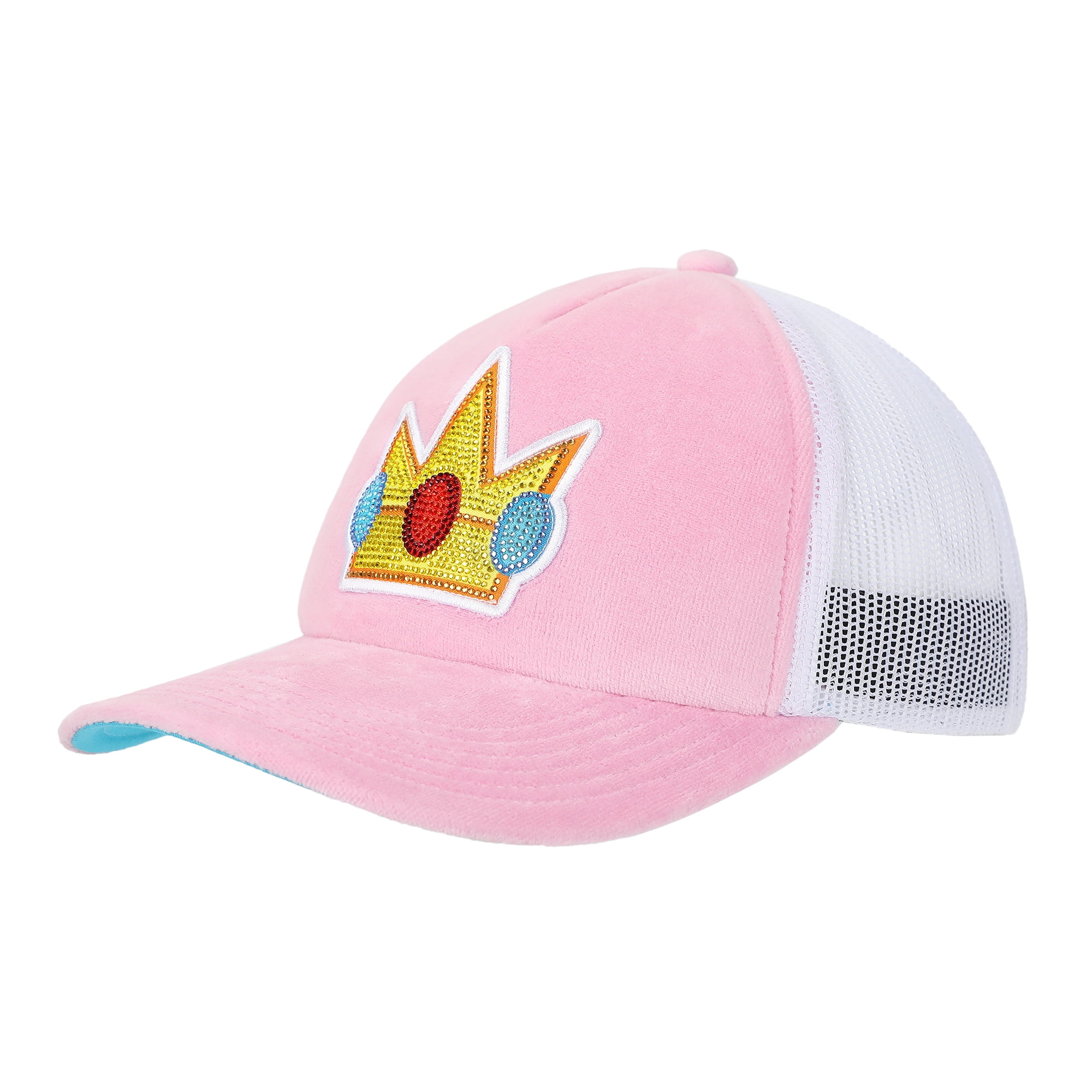 Super Mario Bros Princess Peach Rhinestone Crown Pink 