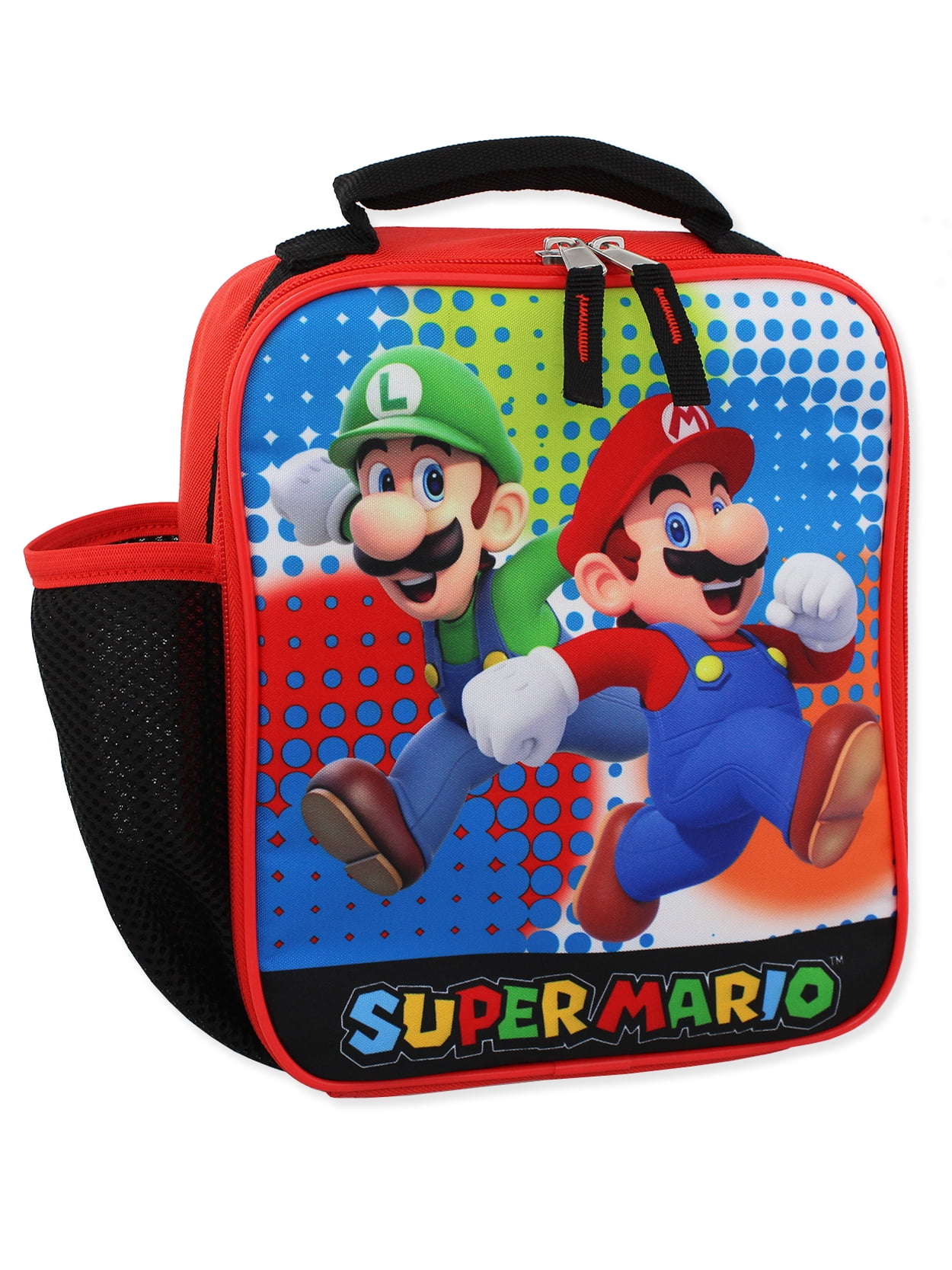 Super Mario Bros Soft Insulated School Lunch Box Reusable Lunch Bag  B23NN56028 