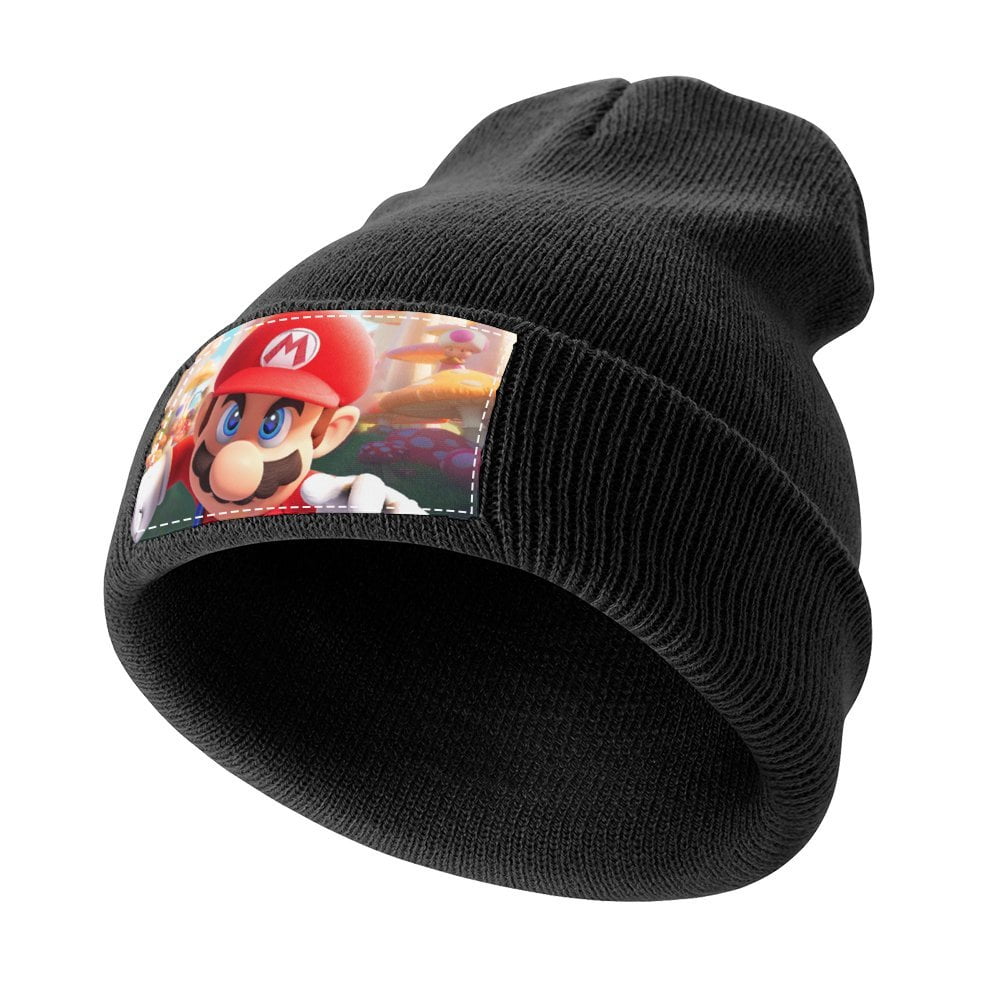 Super Mario Bros. Stretchable Knitted Beanie Hat Daily Winter Thermal ...