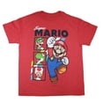 thumbnail image 1 of Super Mario Bros - Super Mario & Friends Big Boy's Red T-Shirt Large (14-16), 1 of 4