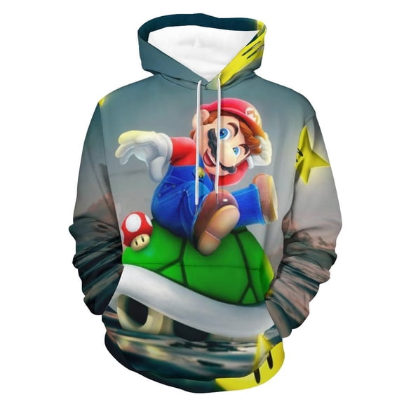 Super Mario Bros Unisex Hoodies Sweatshirts Daily Casual Pullover Hooded 3D Print Fashion Novelty Hoody Clothing For Mens And Womens