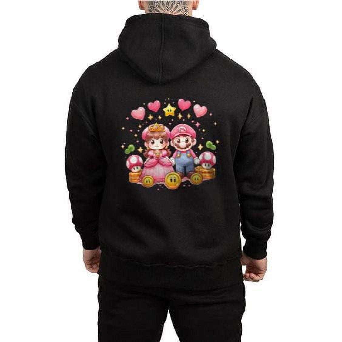 Super Mario Bros Valentine's Day Hoodie Classic Mario Design For Gamers 